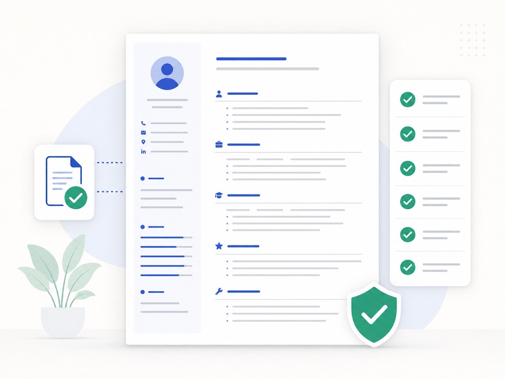 ATS friendly CV builder template customization